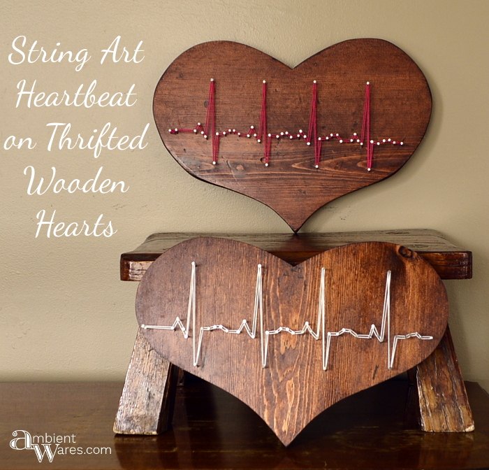 19 amazing string art creations to give a try, A Beating Heart Pattern