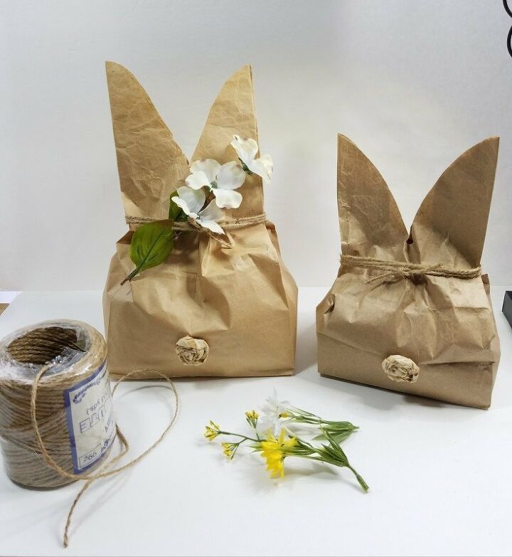 como hacer bolsas de regalo para conejos de pascua