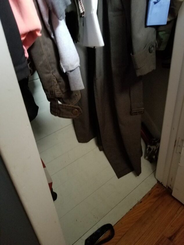 hod do i maximize space in a slanted small coat closet