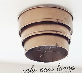 Pantalla de lámpara de techo Cake Pan DIY