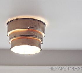 diy cake pan ceiling lamp shade