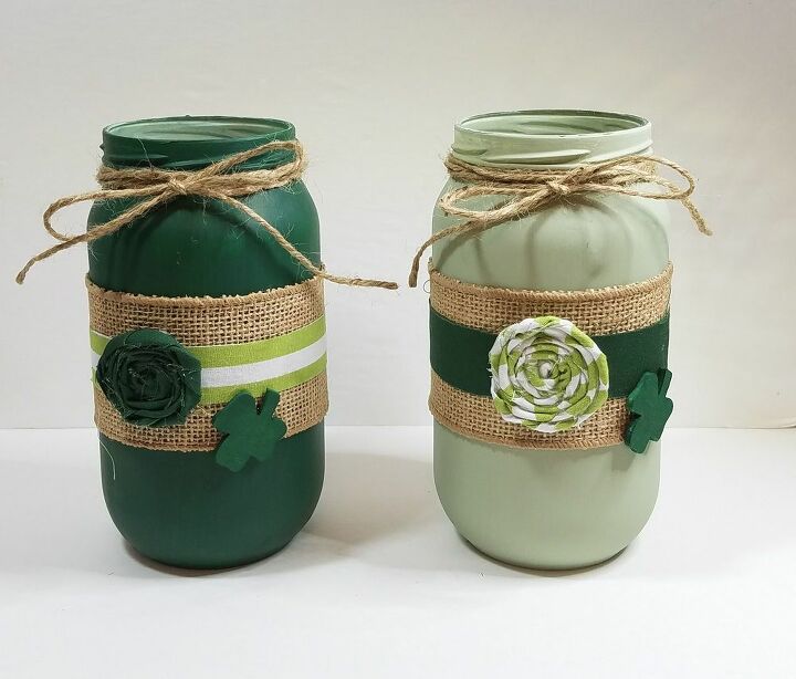 upcycled jars into st paddy s day decor