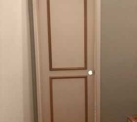 how to transform a builder grad door with molding and paint