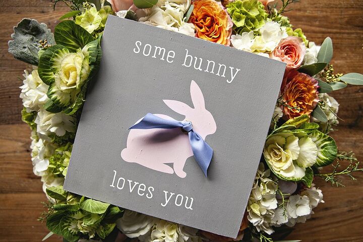 some bunny loves you spring art project