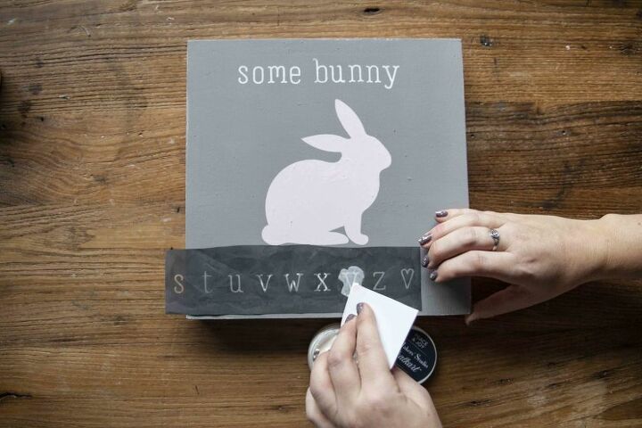 some bunny loves you spring art project