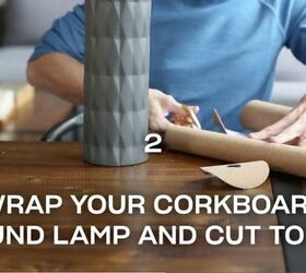 turn your lamp into a cork board