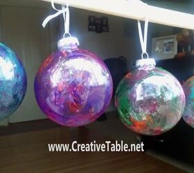 homemade christmas ornaments, Glass Painted Ornaments Karen