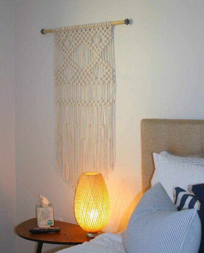 20 diy wall hanging decor to spruce up your space, Macrame Wall Hanging for Beginners