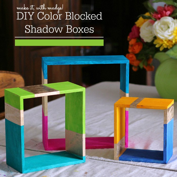 17 idias emocionantes de caixas de sombras como fazer uma caixa de sombras, Caixas de sombra de bloco de cores fa a voc mesmo