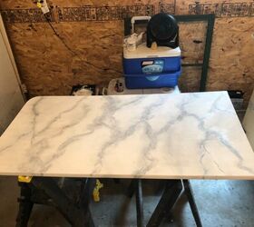faux marble top table