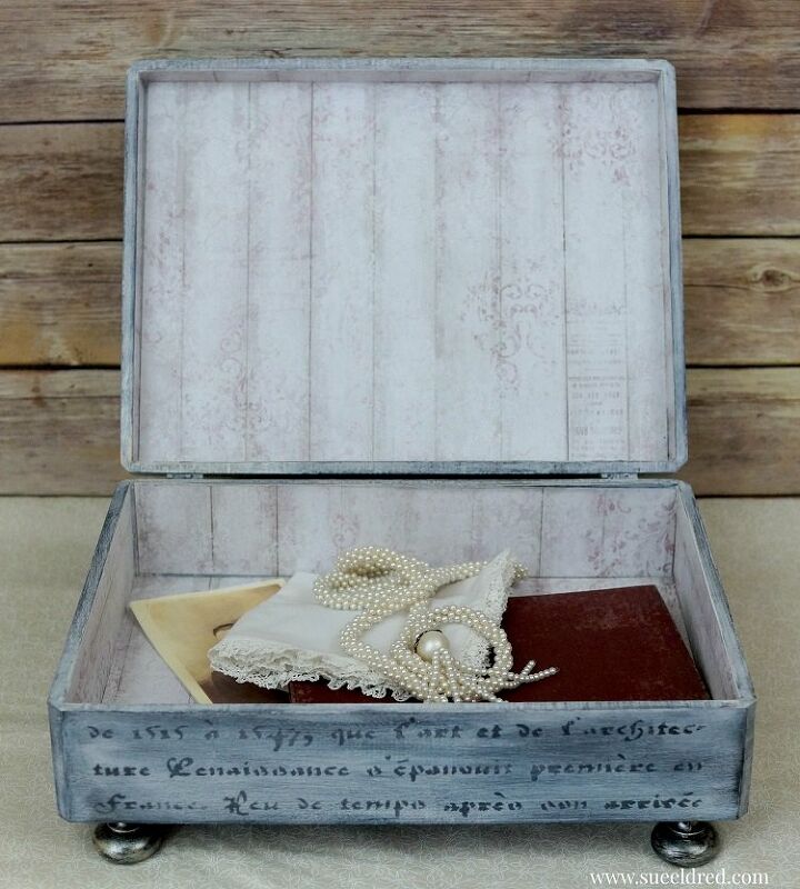 caixa de lembranas inspiradas no vintage