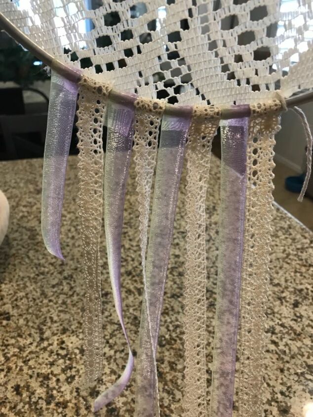 floral lace dreamcatcher tutorial
