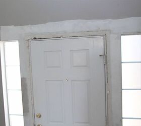 How To Make Over Diy Front Door Crown Molding Diy Hometalk