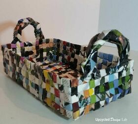 18 woven basket ideas and more weaving projects to liven up your home, Use Old Magazines