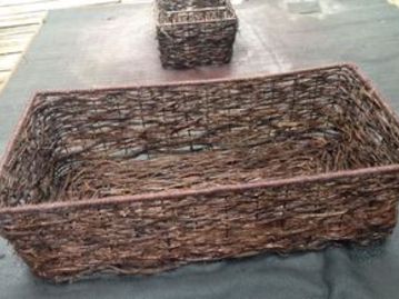 18 woven basket ideas and more weaving projects to liven up your home, Use a Wire Basket