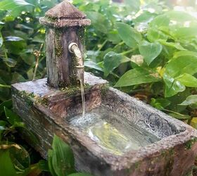 how to make a miniature water feature