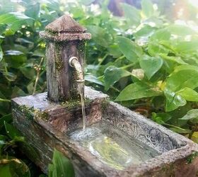 how to make a miniature water feature