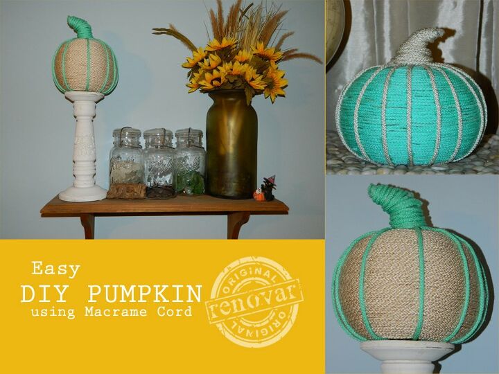 simple elegant and affordable what is not to love about macrame, Ornamental Pumpkins with Macrame Decoration