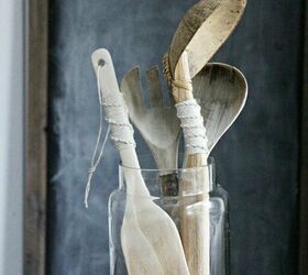 simple elegante y asequible qu es lo que no te gusta del macram, Dise os de macram para cucharones de madera