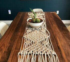simple elegant and affordable what is not to love about macrame, Make an Easy DIY Macrame Table Runner