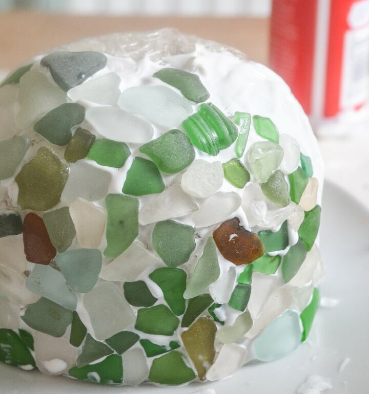 how to make a bowl from sea glass