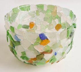 how to make a bowl from sea glass