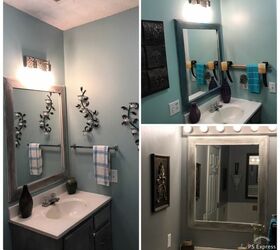 How to Paint a DIY Bathroom Mirror Frame | Hometalk