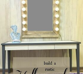 12 clever diy mirror ideas to better reflect your style, Build a Makeup Mirror with Lights
