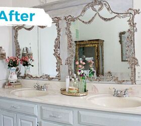 12 clever diy mirror ideas to better reflect your style, Improve a Builder s Grade Mirror