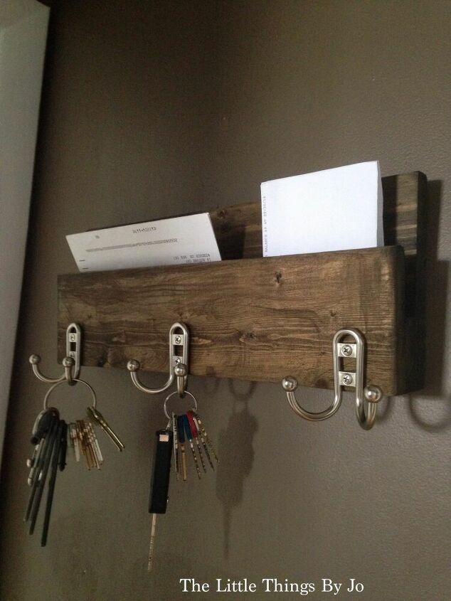how to make a mail organizer to de clutter your counter tops, Organize Your Mail and Your Keys