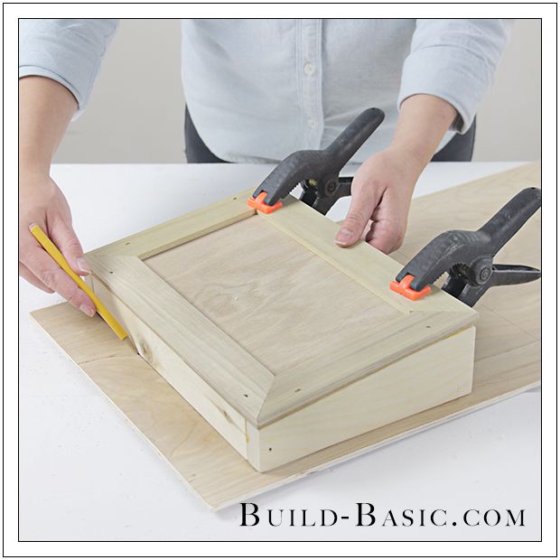 how to make a mail organizer to de clutter your counter tops, Woodwork Wall Mounted Mail Organizer