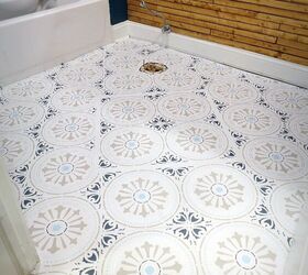 how to diy stencil paint a ceramic tile floor the cheap and easy way