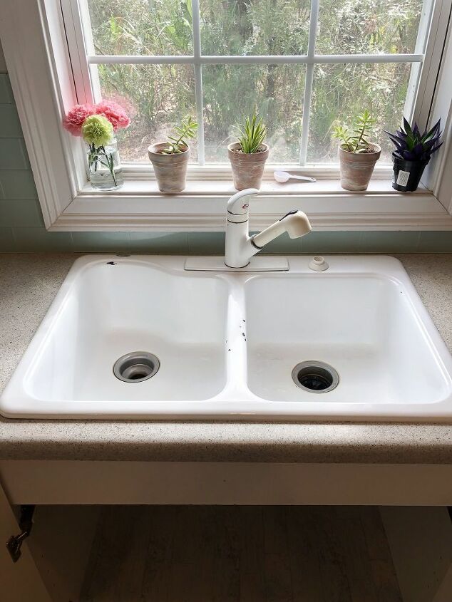 how to install a farmhouse drop in sink, Kitchen sink before