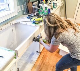 how to install a farmhouse drop in sink