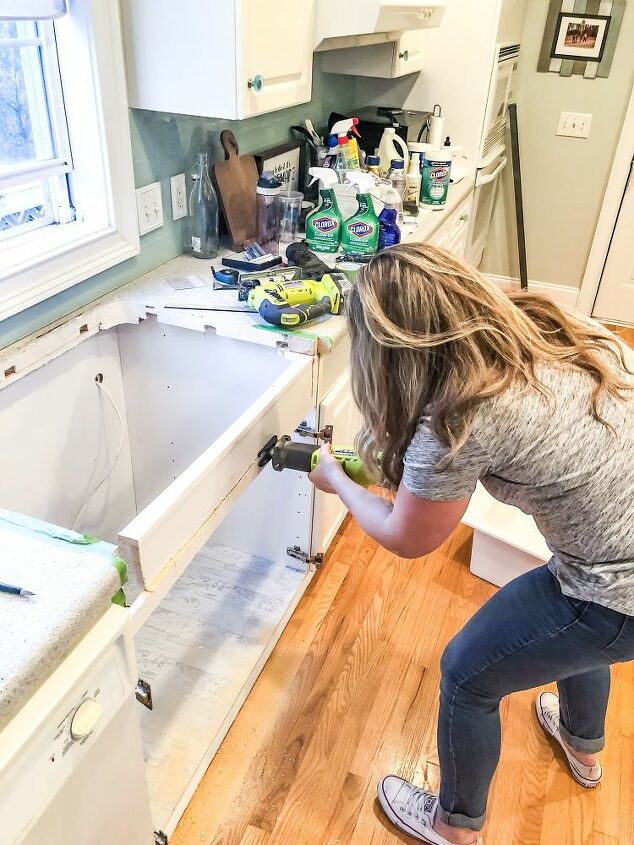 how to install a farmhouse drop in sink