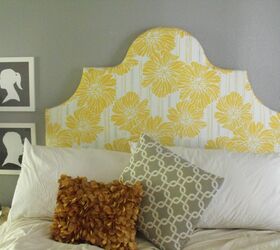 21 diy headboard ideas designed to spruce up your bedroom, Create One of a Kind Upholstered Headboard Shapes