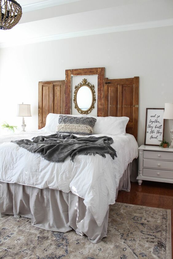 21 diy headboard ideas designed to spruce up your bedroom, Learn How to Make a DIY Headboard and Bed Frame