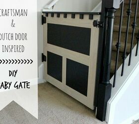 foolproof and creative top ways to make your own diy baby gate, Something Different A Craftsman Baby Gate