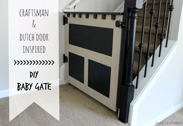 foolproof and creative top ways to make your own diy baby gate, Something Different A Craftsman Baby Gate