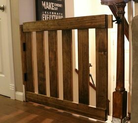 foolproof and creative top ways to make your own diy baby gate, A Simple DIY Top of the Stairs Baby Gate