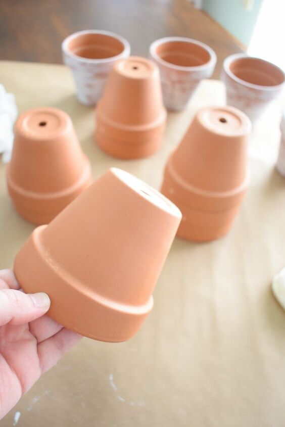 aged terracotta pots diy