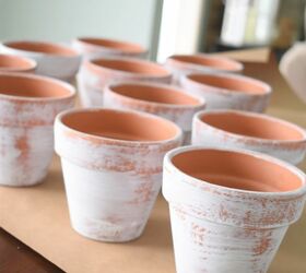aged terracotta pots diy