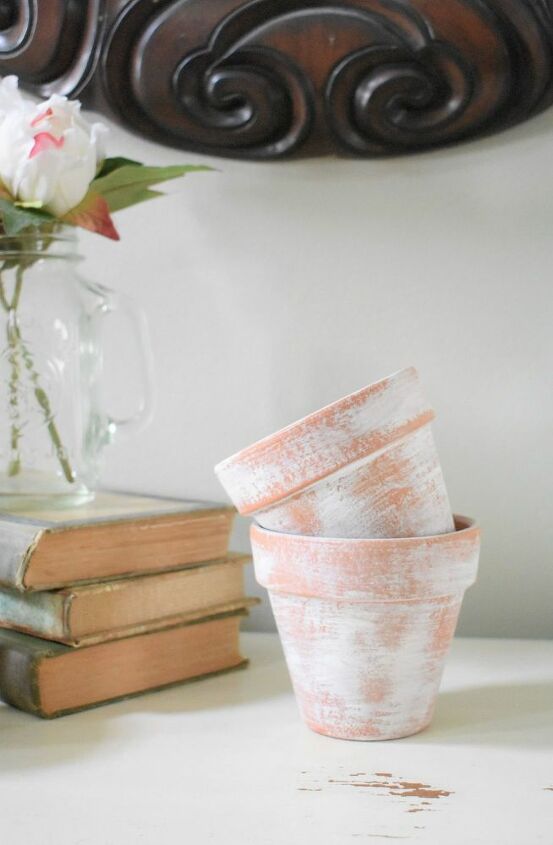 aged terracotta pots diy