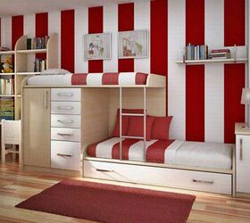 16 dreamy projects for bunk beds with style, Use Built In Drawers and Shelving