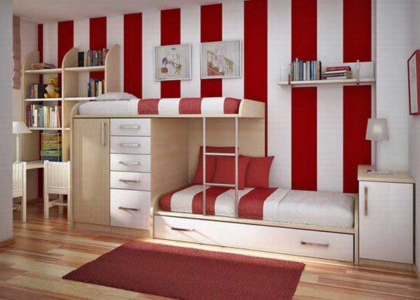 16 dreamy projects for bunk beds with style, Use Built In Drawers and Shelving