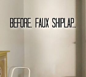 how to create an amazing faux shiplap wall