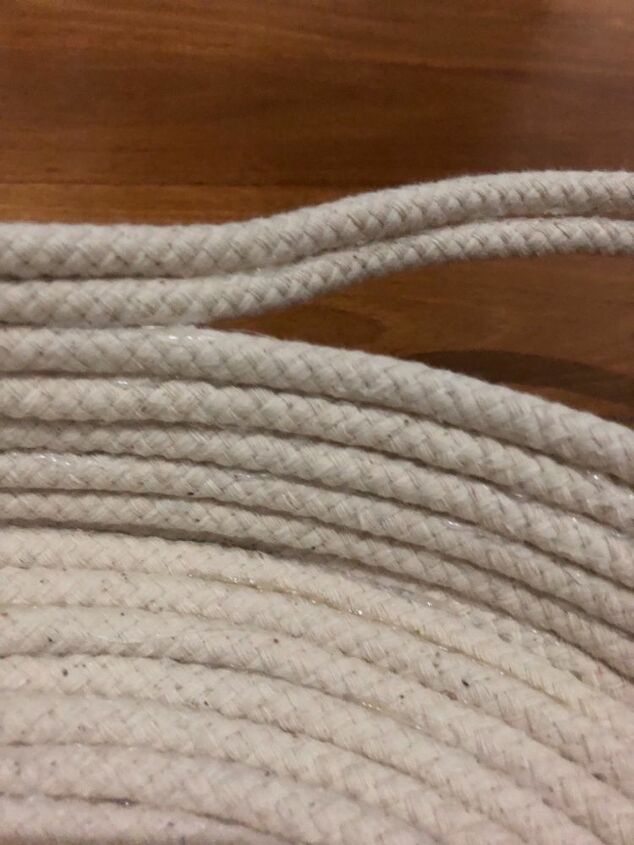 diy rope tray, Making the handles