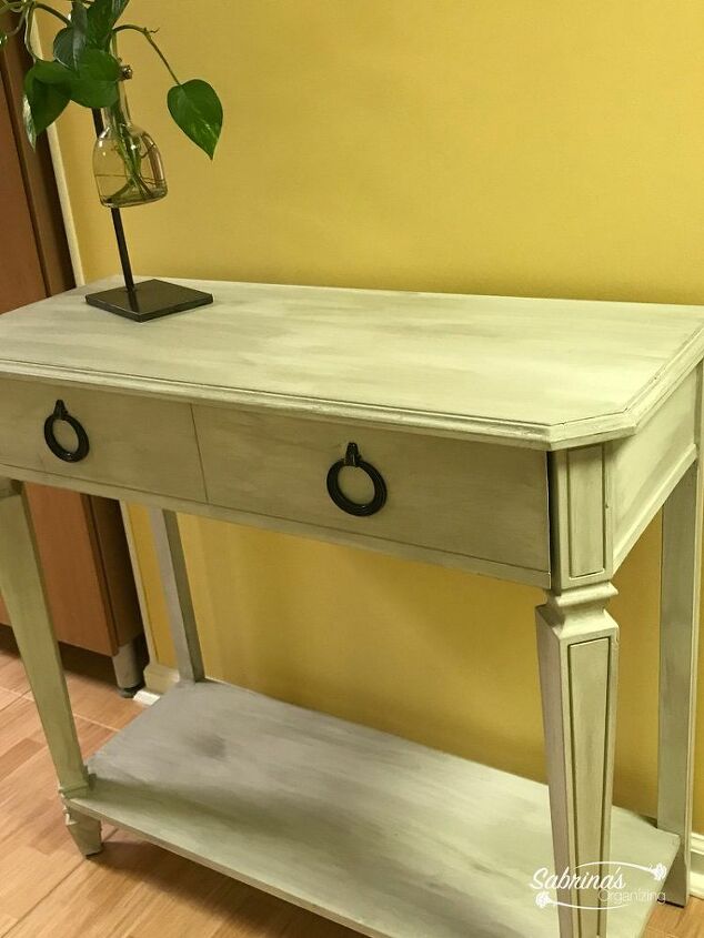 how to transform a table from a vanity back to a console table