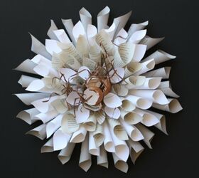 paper dahlia easter wreath