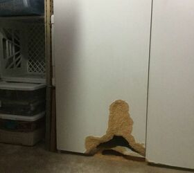 how do i keep my particle board cabinet from deteriorating further